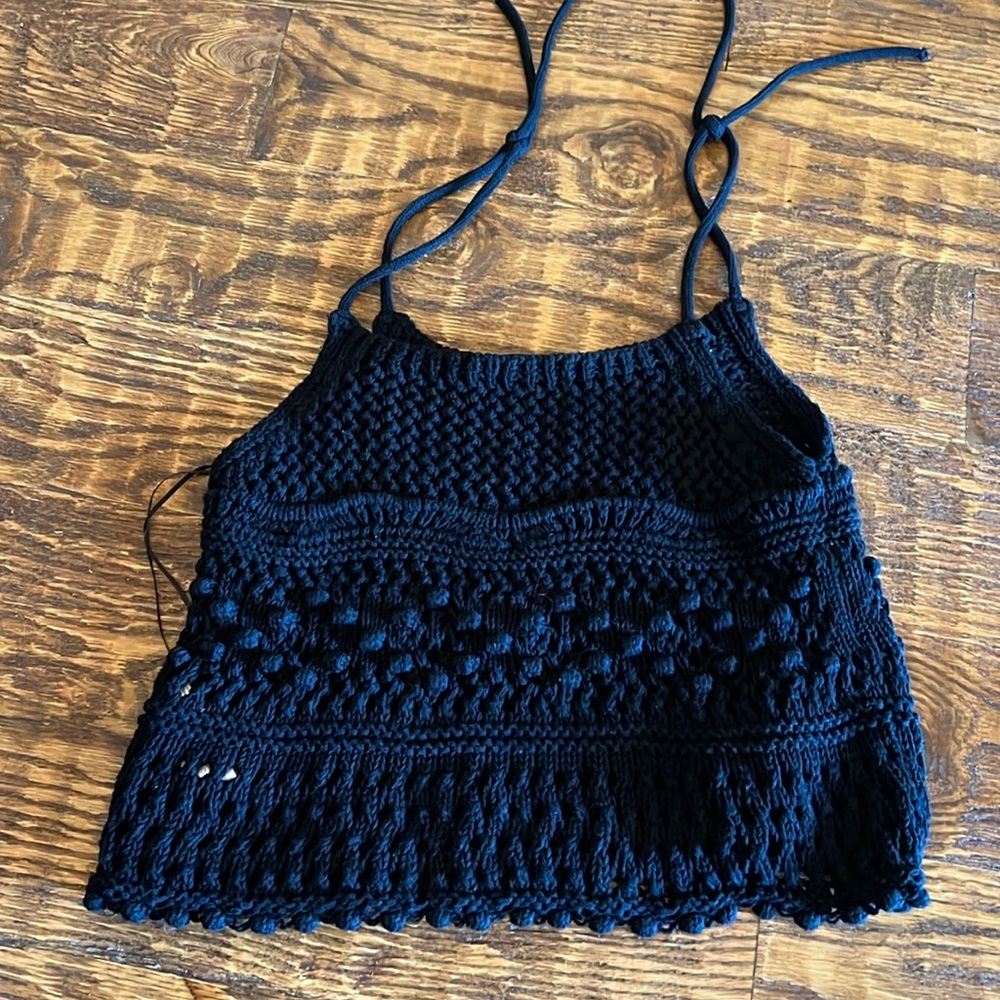Black Halter Top - image 1